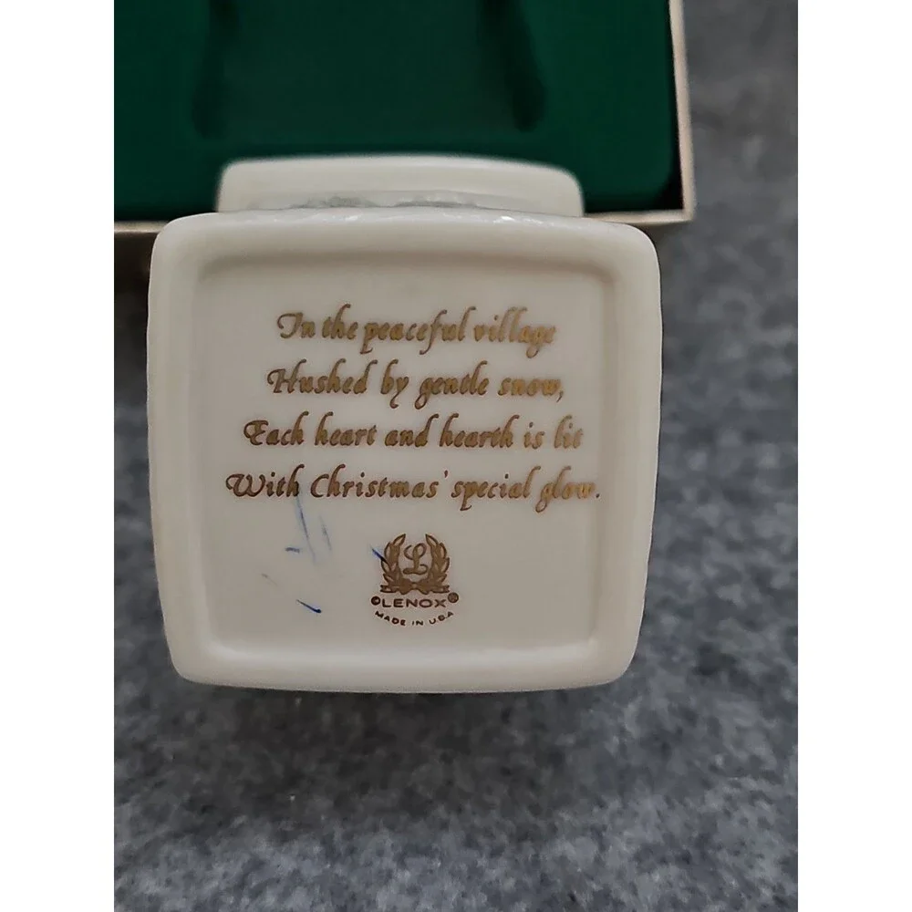 Lenox 1987 Annual Ornament PEACEFUL VILLAGE CHURCH Porcelain Christmas In Box